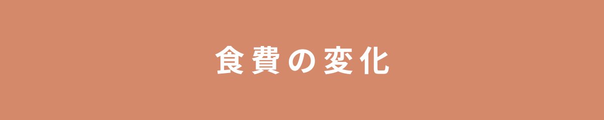 食費の変化