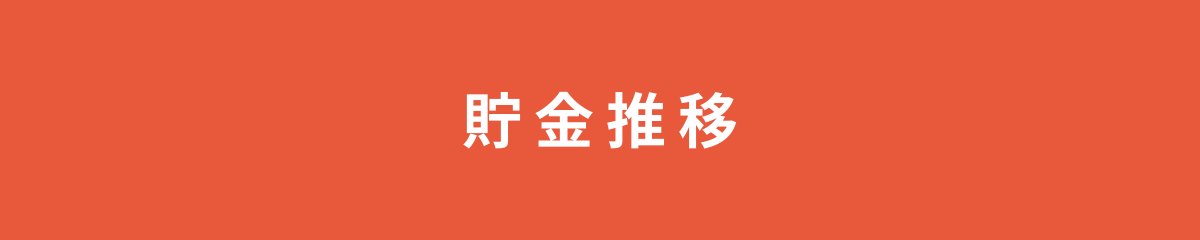 貯金推移
