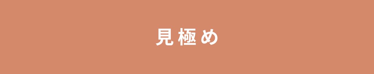 見極め
