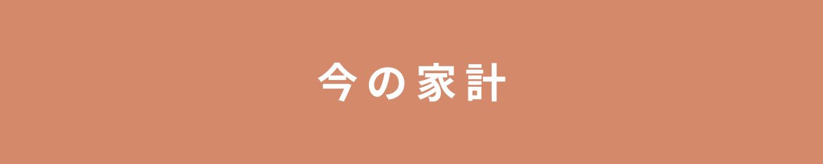 今の家計